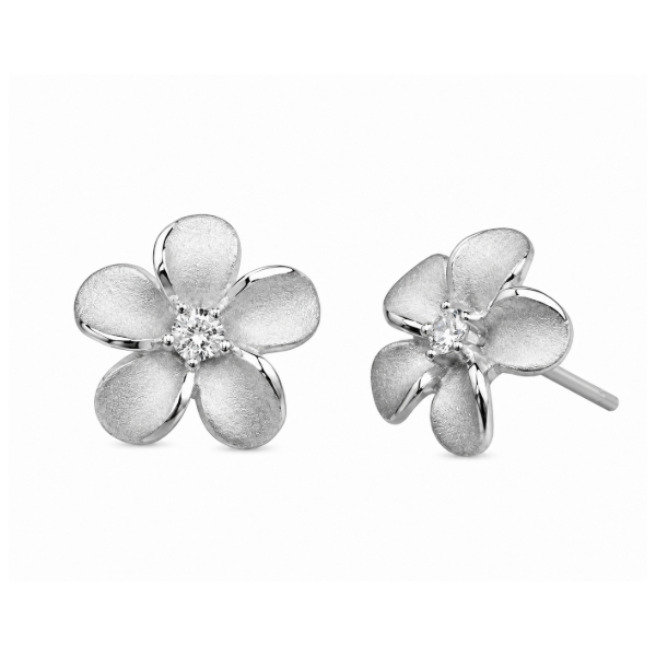 14K White Gold 0.045 ctw Stud Diamond Earring Blue Marlin Jewelry, Inc. Islamorada, FL