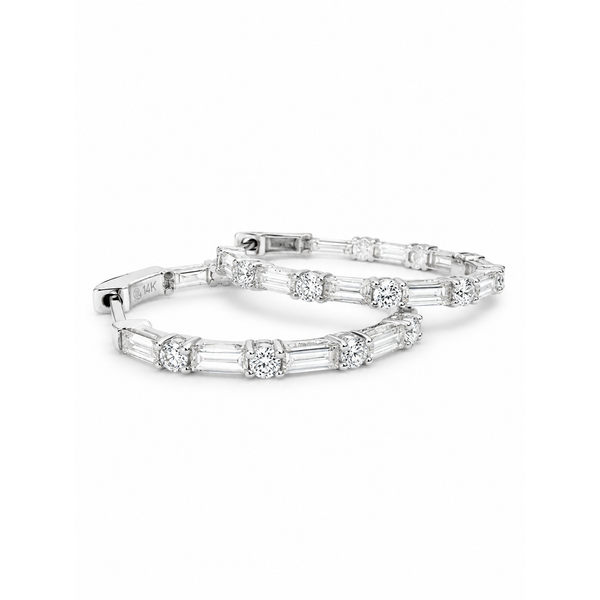 14K White Gold 2.05 ctw Inside Out Diamond Earring Blue Marlin Jewelry, Inc. Islamorada, FL