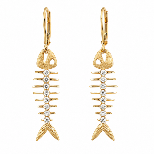 14K Two Tone 0.08 ctw Dangle Diamond Earring Blue Marlin Jewelry, Inc. Islamorada, FL