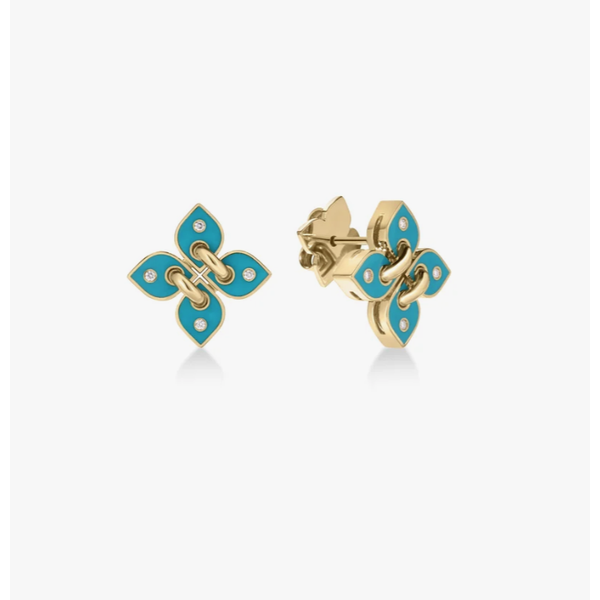 18K Yellow Gold 0.06 ctw Stud Diamond Earring Blue Marlin Jewelry, Inc. Islamorada, FL