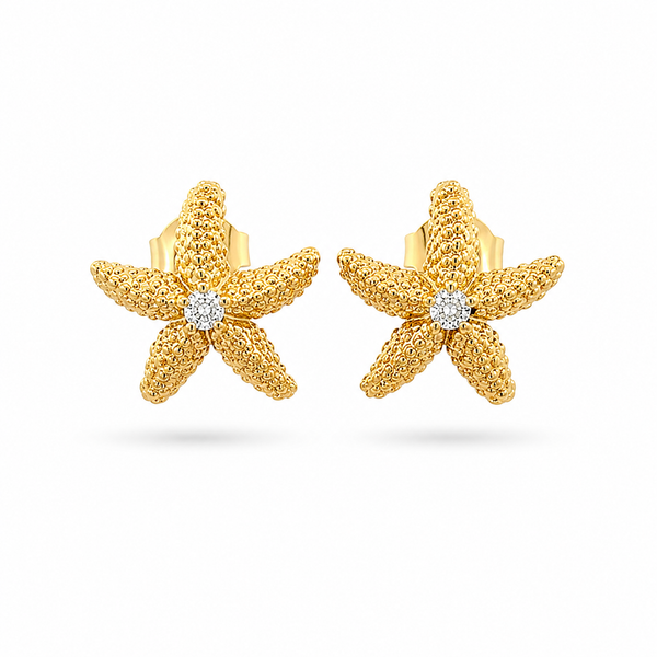 14K Starfish Earrings Blue Marlin Jewelry, Inc. Islamorada, FL