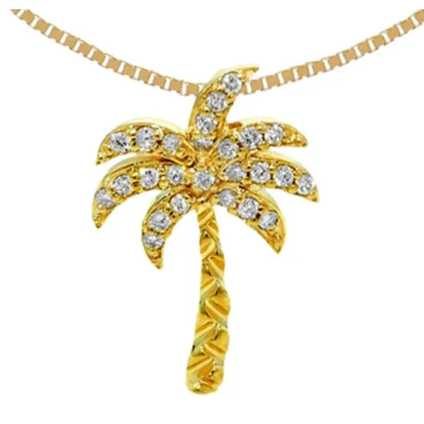 Diamond Palm Tree Pendant Blue Marlin Jewelry, Inc. Islamorada, FL