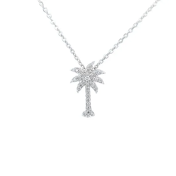 Diamond Palm Tree Pendant Blue Marlin Jewelry, Inc. Islamorada, FL