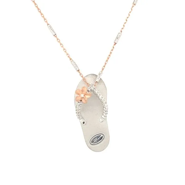 Denny Wong Flip Flop Sandal Pendant Blue Marlin Jewelry, Inc. Islamorada, FL