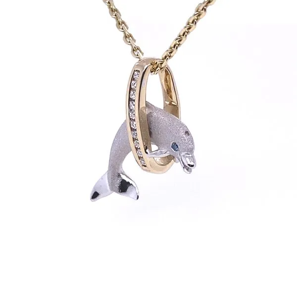 Denny Wong Dolphin Pendant Image 2 Blue Marlin Jewelry, Inc. Islamorada, FL