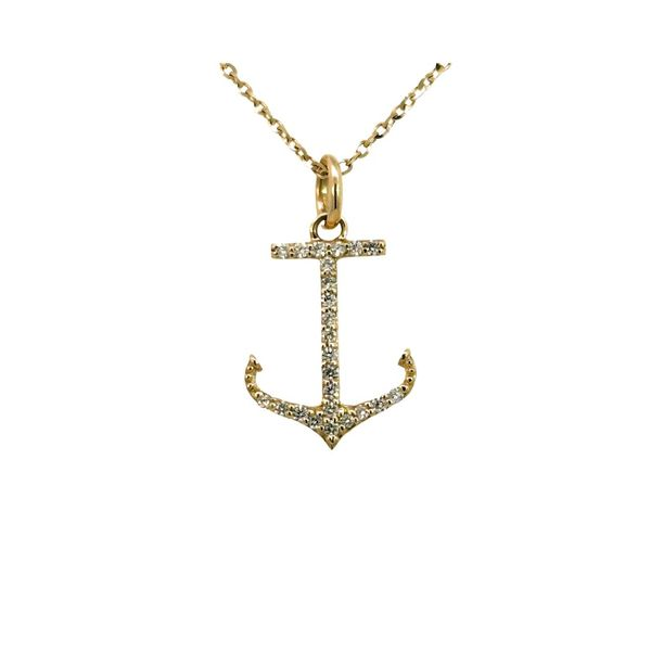 Diamond Anchor Pendant Blue Marlin Jewelry, Inc. Islamorada, FL