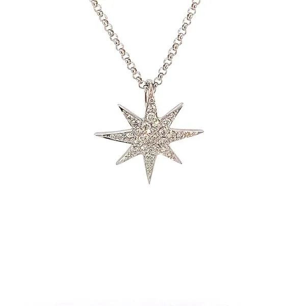 14KW Diamond Starbust Pendant Blue Marlin Jewelry, Inc. Islamorada, FL