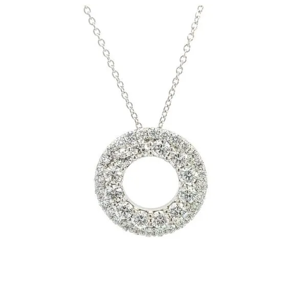 Double Row Circle Diamond Pendant Blue Marlin Jewelry, Inc. Islamorada, FL