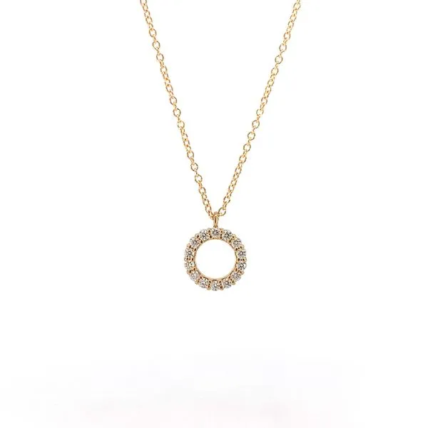 18K Diamond Circle Pendant Blue Marlin Jewelry, Inc. Islamorada, FL