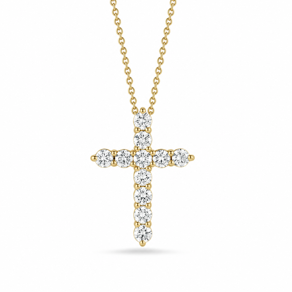 18K White Gold 0.88 ctw Cross Diamond Pendant/Charm Blue Marlin Jewelry, Inc. Islamorada, FL