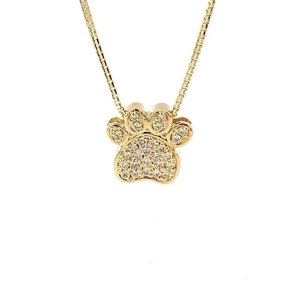 14K Diamond Paw Pendant Blue Marlin Jewelry, Inc. Islamorada, FL