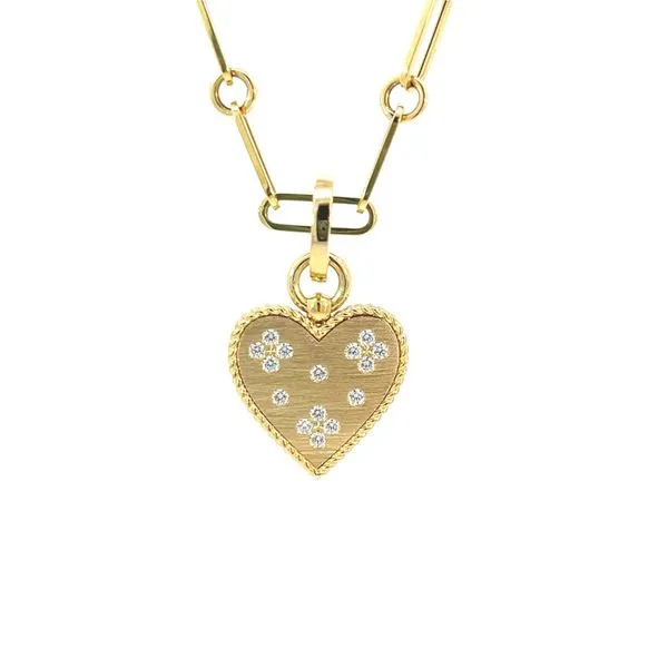 18K Heart Pendant with Diamonds Blue Marlin Jewelry, Inc. Islamorada, FL
