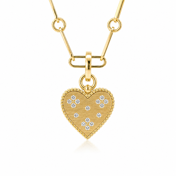 18K Heart Pendant with Diamonds Blue Marlin Jewelry, Inc. Islamorada, FL