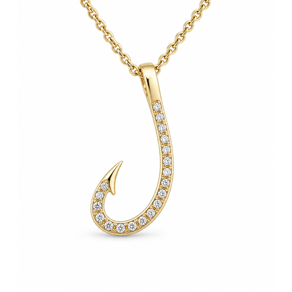 Diamond Hook Pendant Blue Marlin Jewelry, Inc. Islamorada, FL