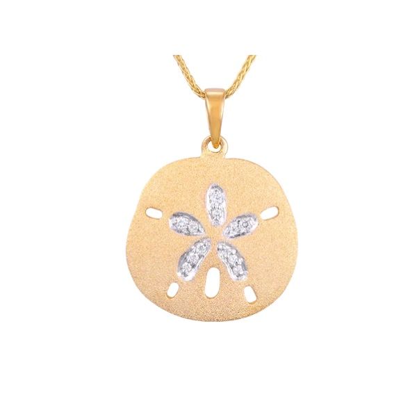 Sand Dollar Pendant with Diamonds Blue Marlin Jewelry, Inc. Islamorada, FL