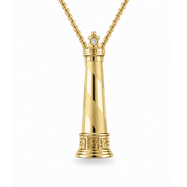 14K Lighthouse Pendant Blue Marlin Jewelry, Inc. Islamorada, FL