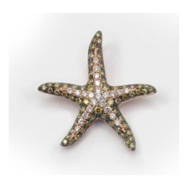 Cherie Dori White & Yellow Diamond Starfish Pendant Blue Marlin Jewelry, Inc. Islamorada, FL