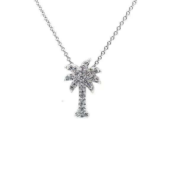 Diamond Palm Tree Pendant/Necklace Blue Marlin Jewelry, Inc. Islamorada, FL