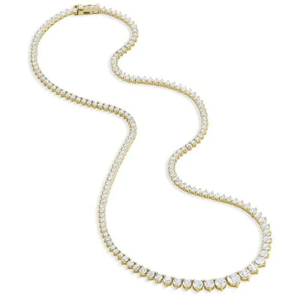 3 Pronged Diamond Tennis Necklace Image 2 Blue Marlin Jewelry, Inc. Islamorada, FL