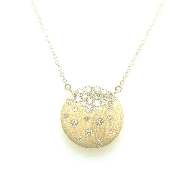 Dilamani Diamond Disc Pendant Necklace Blue Marlin Jewelry, Inc. Islamorada, FL