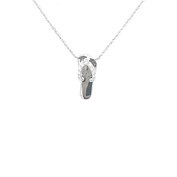 14K Diamond Flip Flop Necklace Blue Marlin Jewelry, Inc. Islamorada, FL