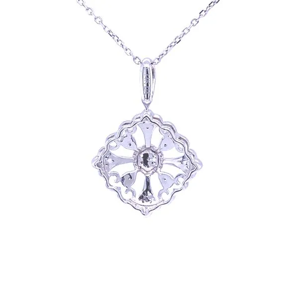 Vintage Style Diamond Pendant/Necklace Image 3 Blue Marlin Jewelry, Inc. Islamorada, FL