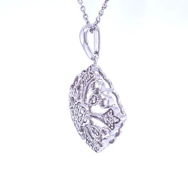 Vintage Style Diamond Pendant/Necklace Image 4 Blue Marlin Jewelry, Inc. Islamorada, FL