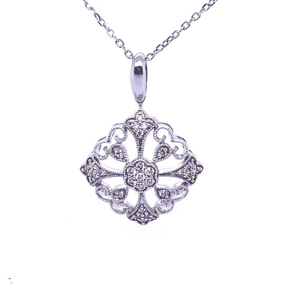 Vintage Style Diamond Pendant/Necklace Blue Marlin Jewelry, Inc. Islamorada, FL