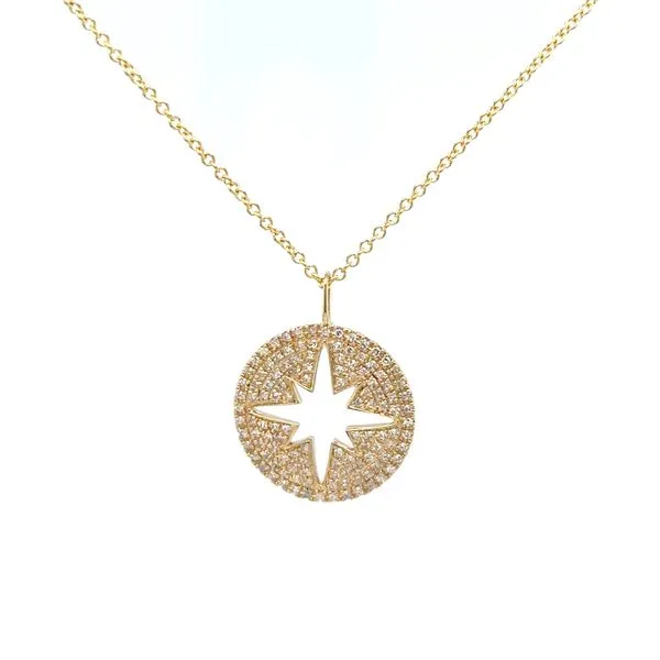 Dilamani Diamond North Star Disc Pendant/Necklace Blue Marlin Jewelry, Inc. Islamorada, FL