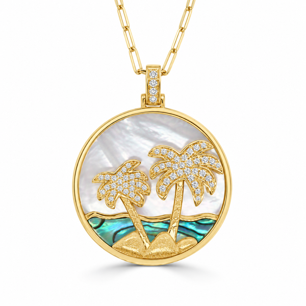 14K Yellow Gold 0.25 ctw Diamond Necklace Blue Marlin Jewelry, Inc. Islamorada, FL