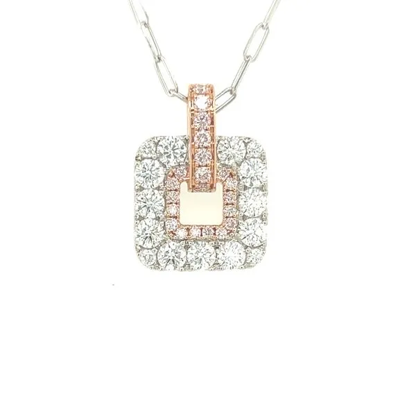 14K Diamond and Pink Diamond Nebula Necklace Blue Marlin Jewelry, Inc. Islamorada, FL