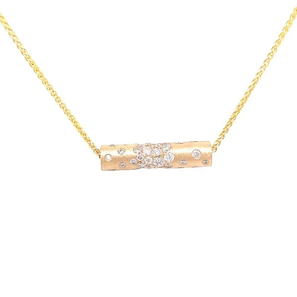 Diamond Cylinder Bolo Necklace Blue Marlin Jewelry, Inc. Islamorada, FL