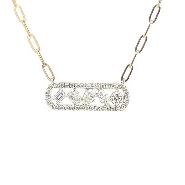 14K Multi Shaped Diamond Bar Necklace Blue Marlin Jewelry, Inc. Islamorada, FL