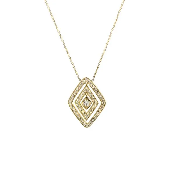 Yellow Gold Diamante Diamond Necklace Blue Marlin Jewelry, Inc. Islamorada, FL