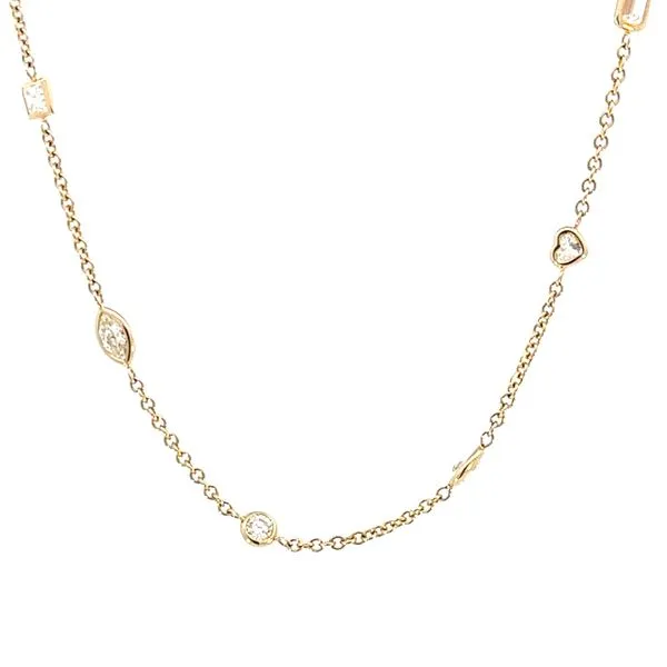 14 Karat Yellow Gold Mixed Shape Diamond Bracelet Blue Marlin Jewelry, Inc. Islamorada, FL
