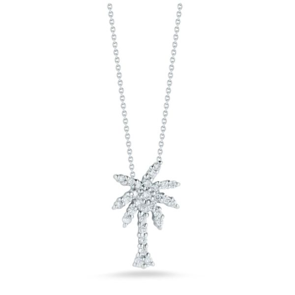 Roberto Coin Diamond Palm Tree Necklace Blue Marlin Jewelry, Inc. Islamorada, FL