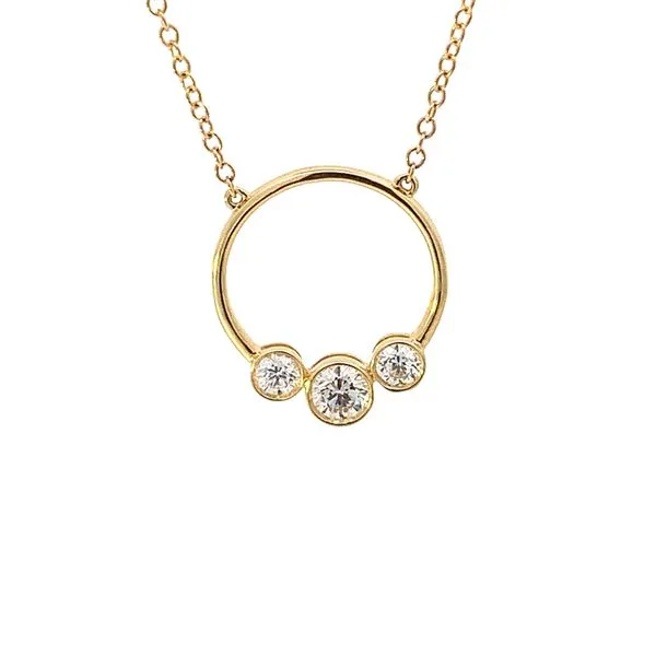18K Diamond Stone Ring Necklace Blue Marlin Jewelry, Inc. Islamorada, FL