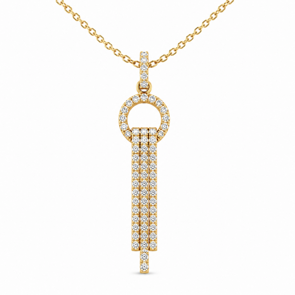 18K Yellow Gold 0.62 ctw Diamond Necklace Blue Marlin Jewelry, Inc. Islamorada, FL