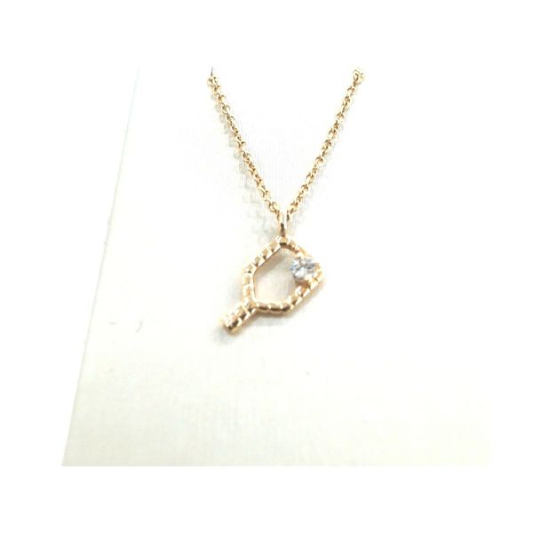 Small Pickleball Pendant & Necklace Blue Marlin Jewelry, Inc. Islamorada, FL