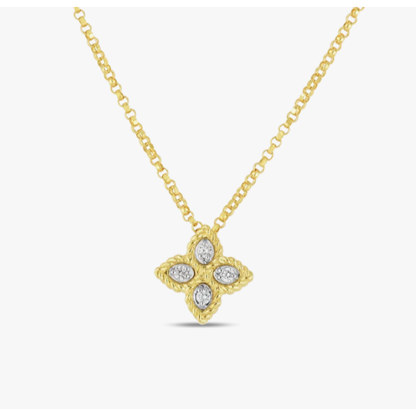 18K Yellow Gold 0.04 ctw Diamond Necklace Blue Marlin Jewelry, Inc. Islamorada, FL