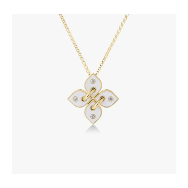 18K Yellow Gold 0.10 ctw Diamond Necklace Blue Marlin Jewelry, Inc. Islamorada, FL