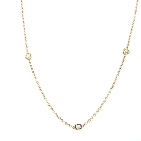 14K Mixed Shape Diamond Necklace Blue Marlin Jewelry, Inc. Islamorada, FL