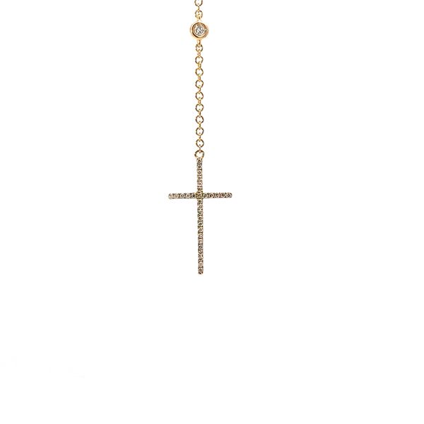 18K Diamond Cross Lariat Blue Marlin Jewelry, Inc. Islamorada, FL
