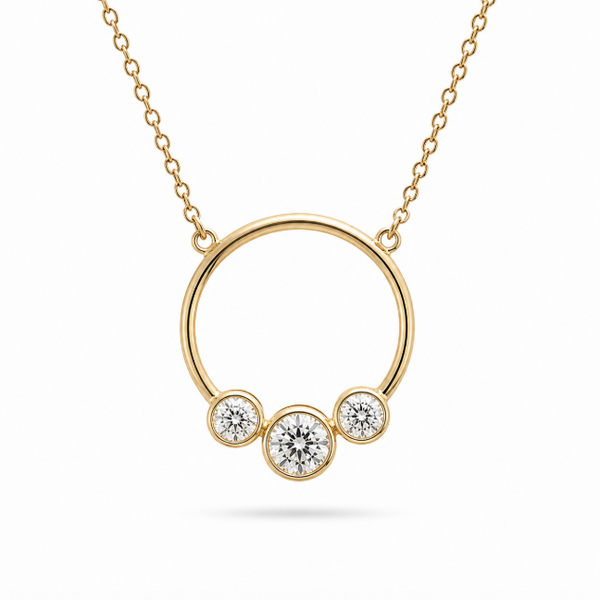 18K Diamond Stone Ring Necklace Blue Marlin Jewelry, Inc. Islamorada, FL