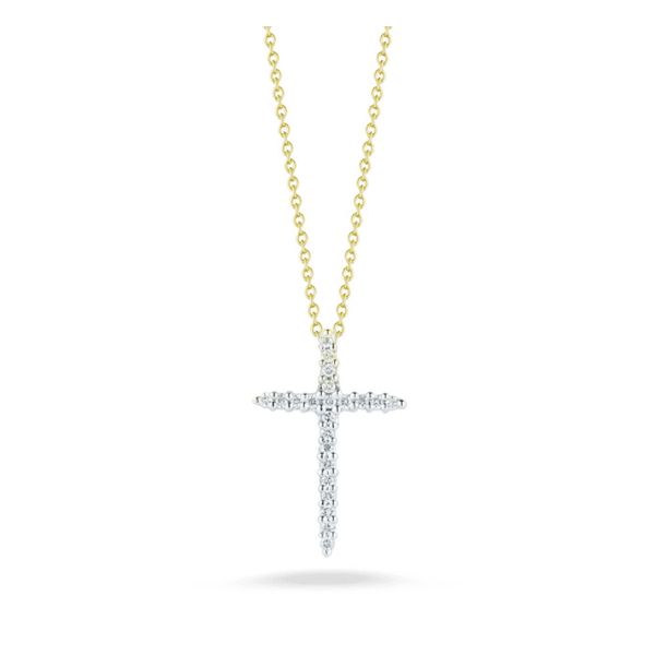 Roberto Coin Diamond Sliver Cross Necklace Blue Marlin Jewelry, Inc. Islamorada, FL