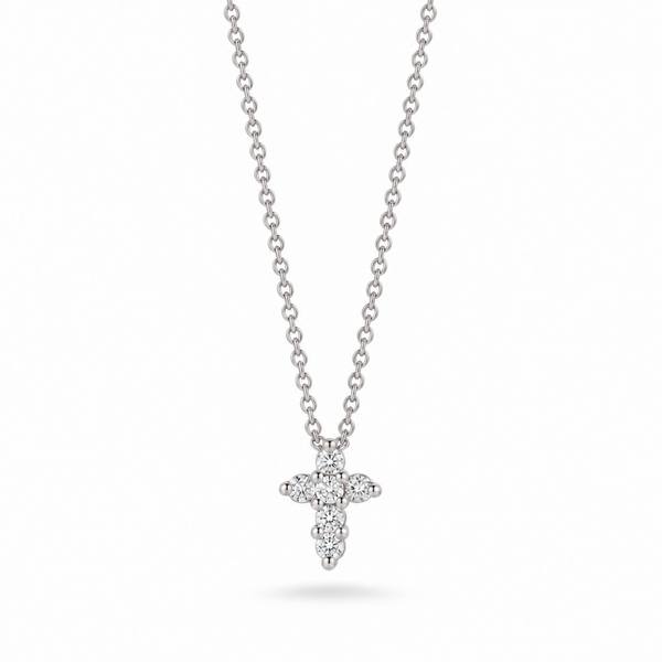 18K White Gold 0.11 ctw Diamond Necklace Blue Marlin Jewelry, Inc. Islamorada, FL