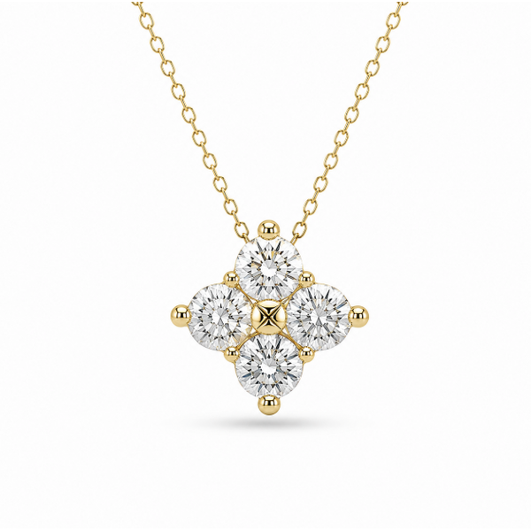 14K Yellow Gold 1.29 ctw Diamond Necklace Blue Marlin Jewelry, Inc. Islamorada, FL