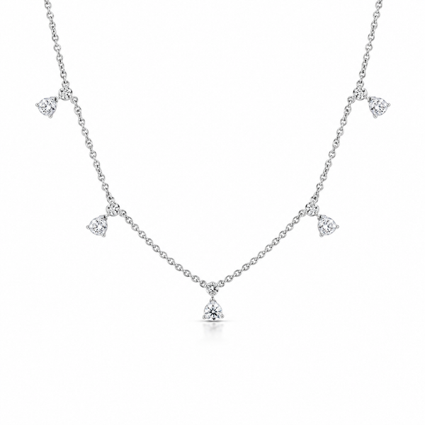 18K White Gold 1.28 ctw Diamond Necklace Blue Marlin Jewelry, Inc. Islamorada, FL