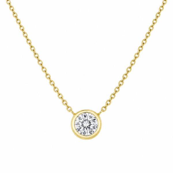 18K Yellow Gold 0.19 ctw Diamond Necklace Blue Marlin Jewelry, Inc. Islamorada, FL
