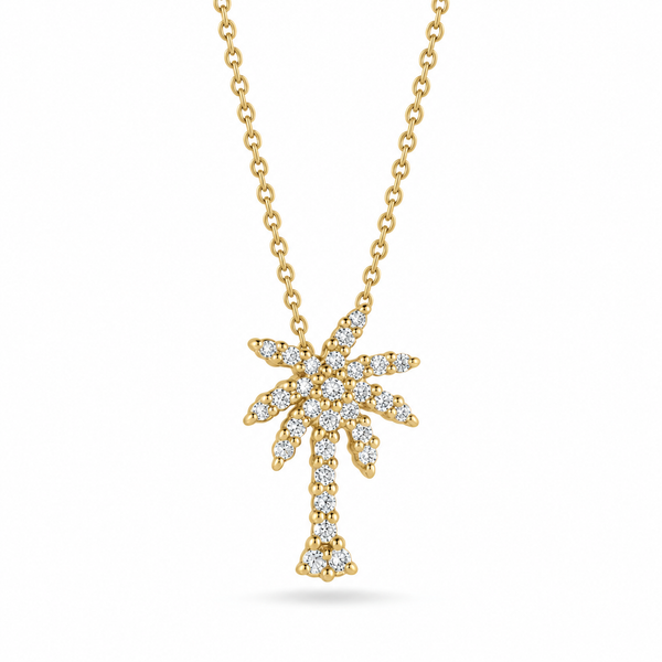 18K Yellow Gold 0.16 ctw Diamond Necklace Blue Marlin Jewelry, Inc. Islamorada, FL